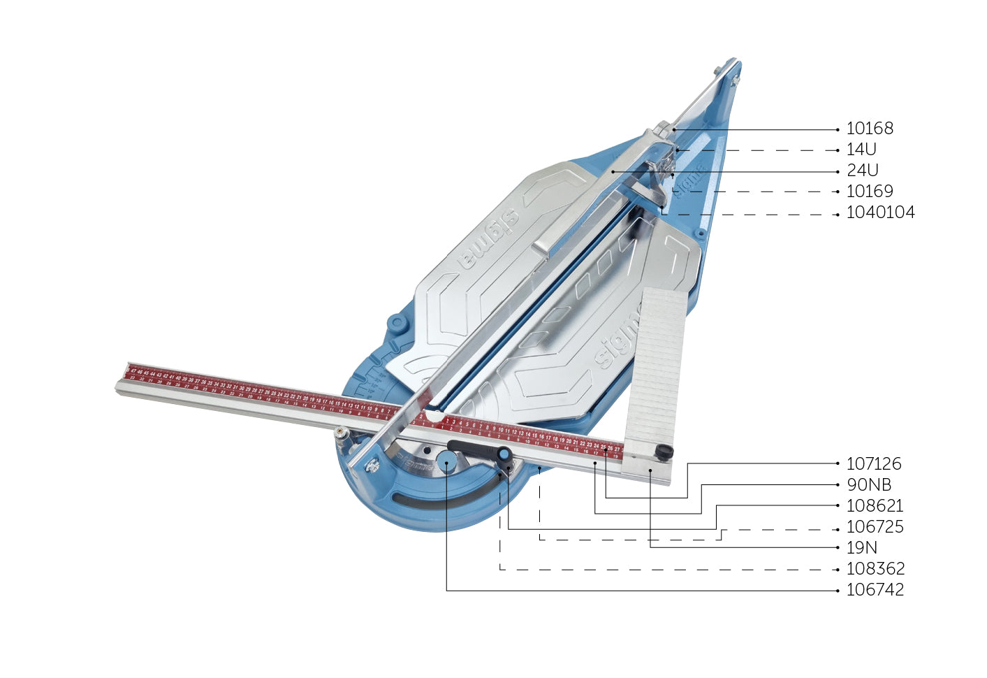 Cortadora SIGMA serie 4 UP 70 cm (4BU) - Sigma Spain