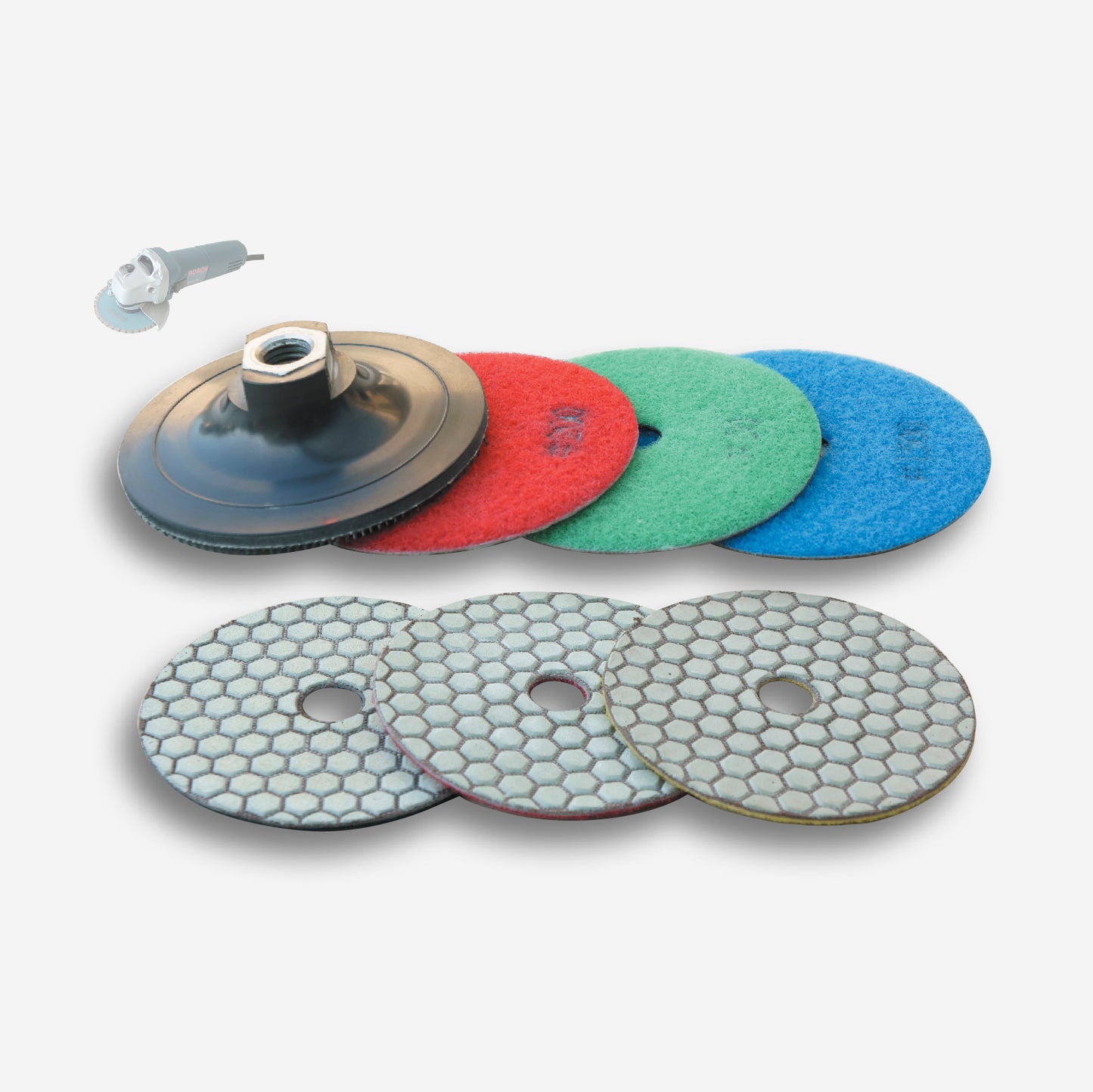 Platillo porta PADS con velcro para Amoladora - Sigma Spain - Remate de Cantos